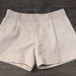 Vince High-Rise Cream Tailored Women's Shorts